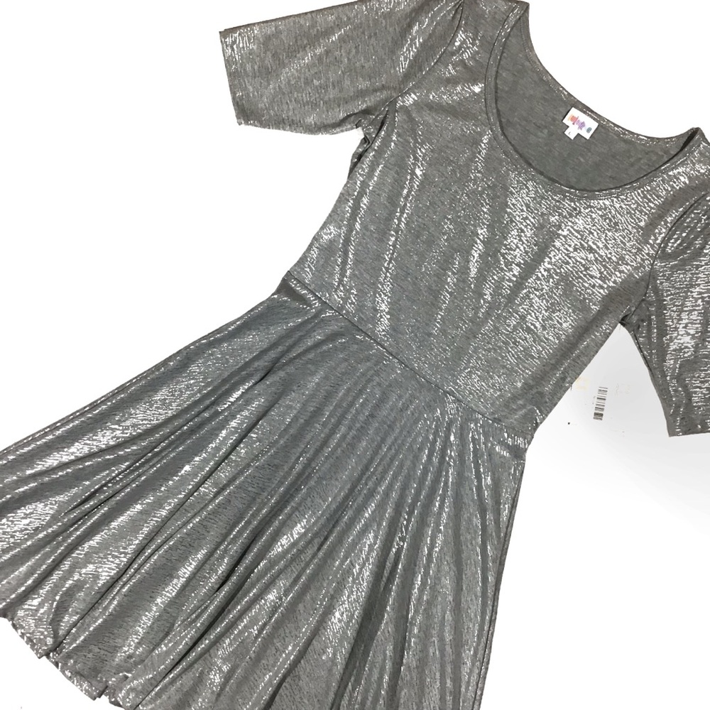 Dress LuLaRoe Nicole ✨ Metallic ✨ NWT